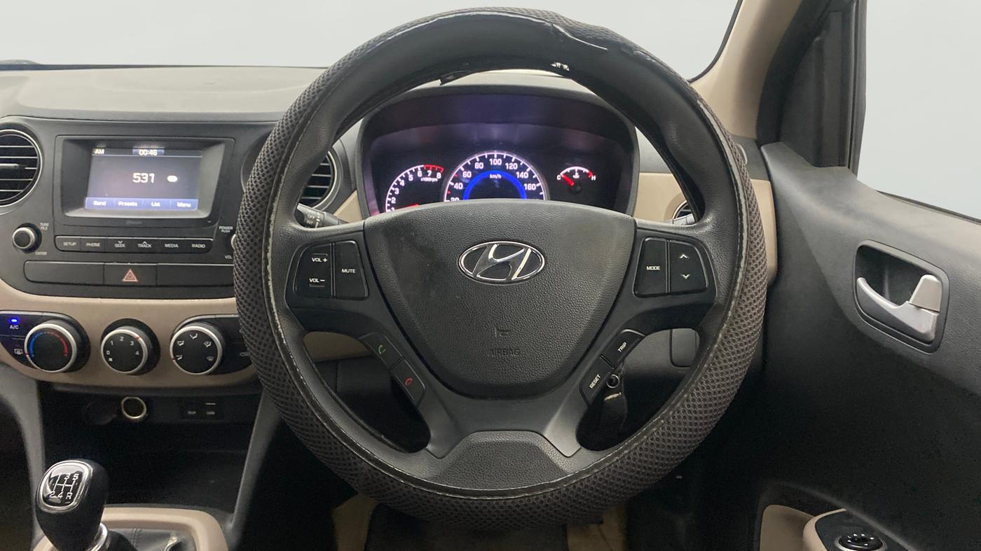 2017 Hyundai Grand i10 SPORTZ 1.2 KAPPA VTVT, Petrol, Manual, 69,386 km, Steering Wheel Close Up