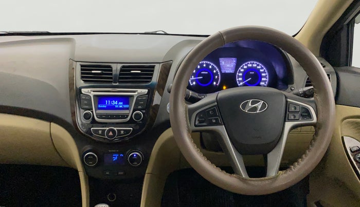 2015 Hyundai Verna FLUIDIC 4S 1.6 VTVT S(O), Petrol, Manual, 59,569 km, Steering Wheel Close Up