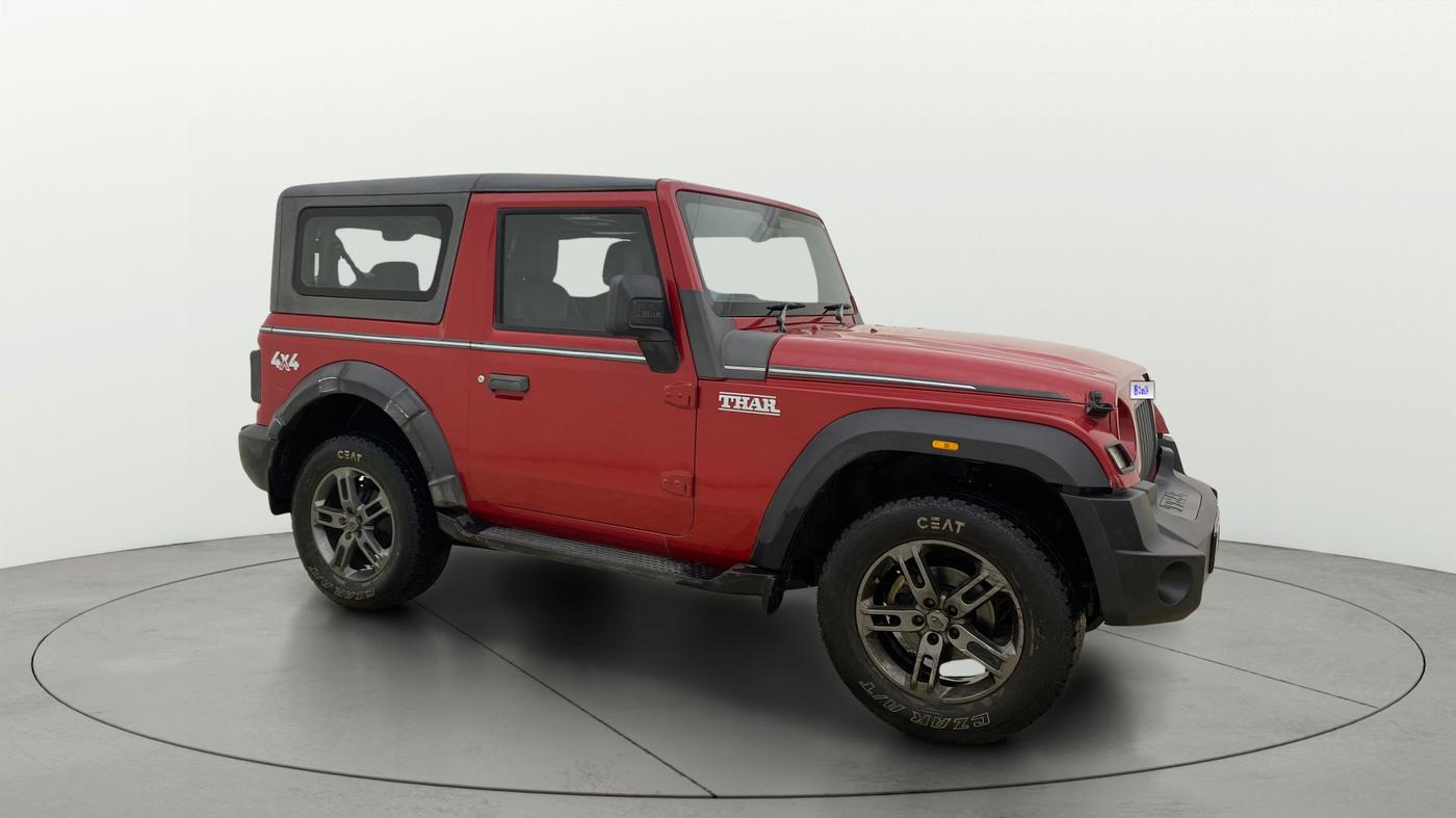 2021 Mahindra Thar LX PETROL HT 4WD AT, Petrol, Automatic, 33,980 km, Right Front Diagonal