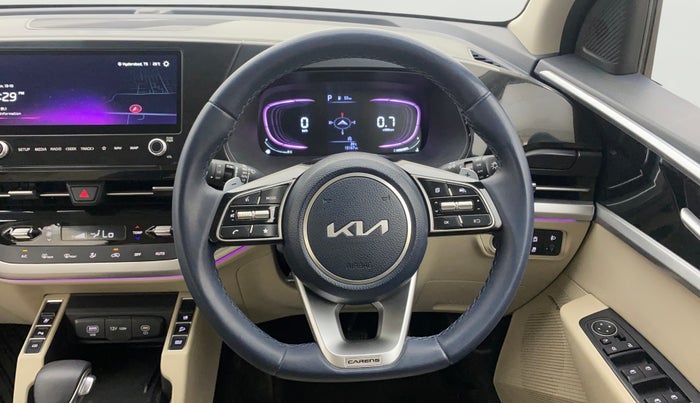 2023 KIA CARENS LUXURY PLUS 1.5 PETROL DCT 7 STR, Petrol, Automatic, 15,166 km, Steering Wheel Close Up