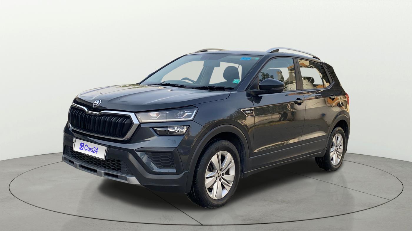 2022 Skoda KUSHAQ AMBITION 1.0L TSI MT, Petrol, Manual, 48,477 km, Left Front Diagonal