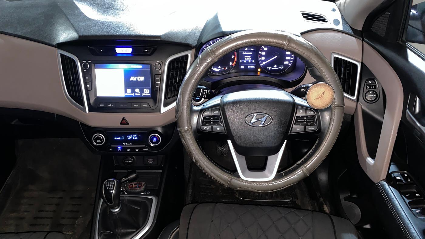 2018 Hyundai Creta SX (O) 1.6 PETROL, Petrol, Manual, 31,095 km, Steering Wheel Close Up