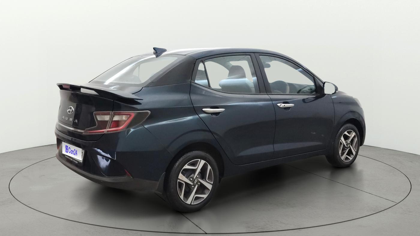 2022 Hyundai AURA SX 1.2 CNG, CNG, Manual, 22,232 km, Right Back Diagonal