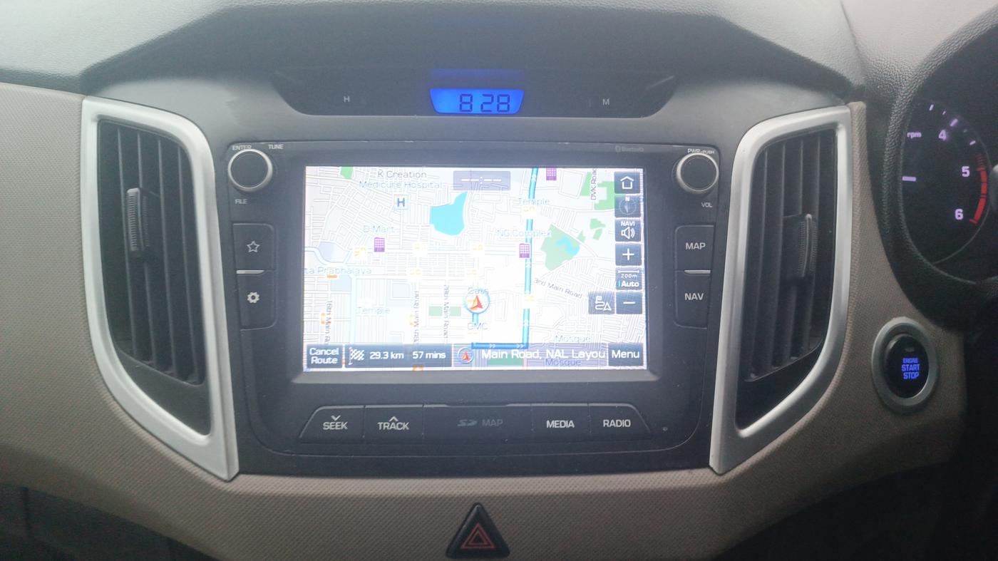 2018 Hyundai Creta SX AT 1.6 DIESEL, Diesel, Automatic, 1,27,141 km, Air Conditioner