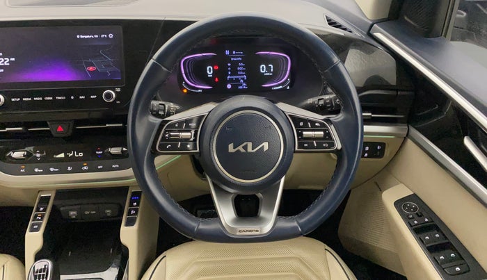2023 KIA CARENS LUXURY PLUS 1.5 IMT PETROL, Petrol, Manual, 32,480 km, Steering Wheel Close Up