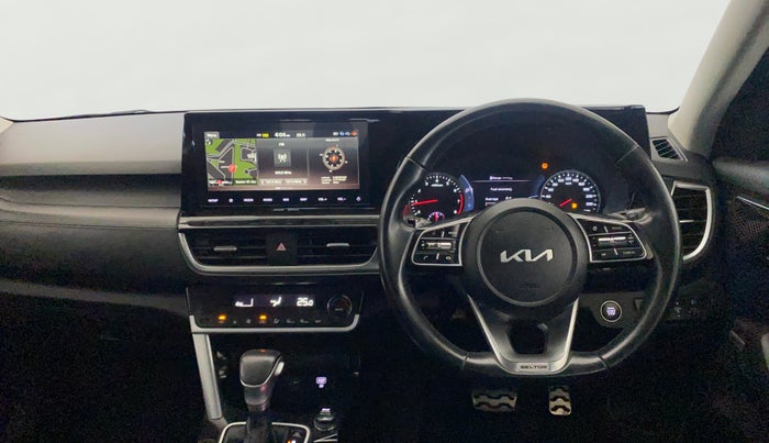 2021 KIA SELTOS X LINE 1.4 PETROL DCT, Petrol, Automatic, 27,961 km, Steering Wheel Close Up
