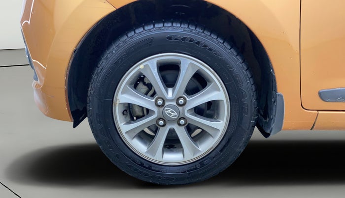 2015 Hyundai Grand i10 ASTA (O) 1.2 KAPPA VTVT, Petrol, Manual, 20,489 km, Left Front Wheel