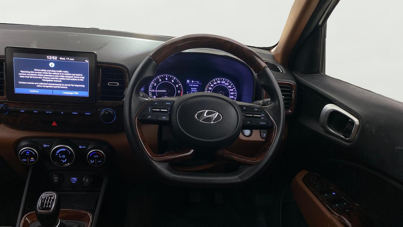 2020 Hyundai VENUE SX 1.0 (O) TURBO IMT, Petrol, Manual, 37,891 km, Steering Wheel Close Up