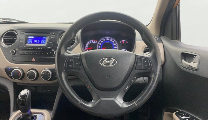 2015 Hyundai Grand i10 ASTA AT 1.2 KAPPA VTVT, Petrol, Automatic, 74,441 km, Steering Wheel Close Up