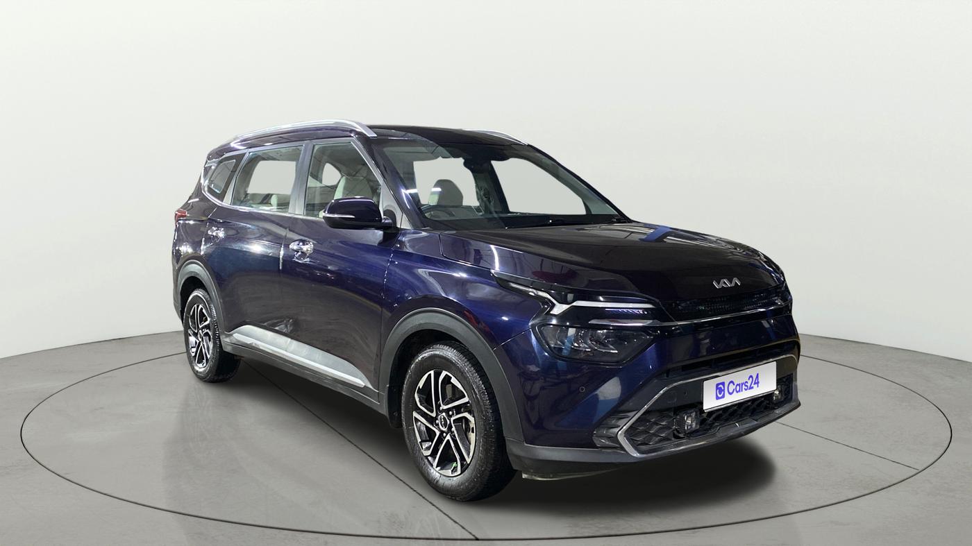 2022 KIA CARENS LUXURY PLUS 1.5 DIESEL AT 7 STR, Diesel, Automatic, 74,424 km, Right Front Diagonal