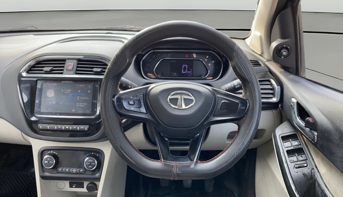 2022 Tata TIGOR XZ PLUS CNG, CNG, Manual, 1,17,080 km, Steering Wheel Close Up
