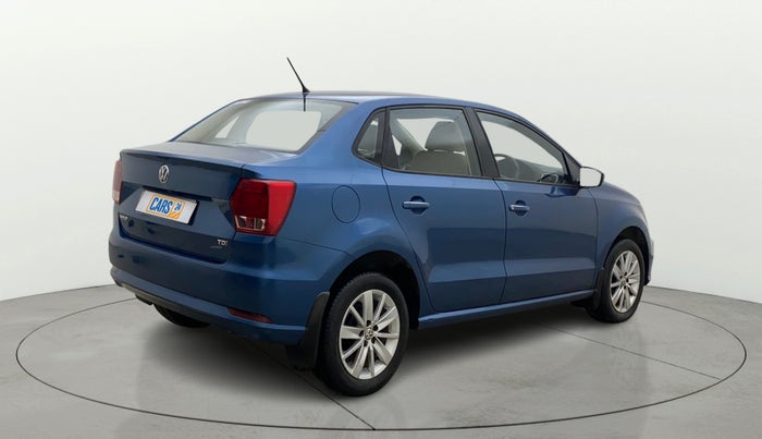 2016 Volkswagen Ameo HIGHLINE DSG 1.5 DIESEL , Diesel, Automatic, 1,01,403 km, Right Back Diagonal