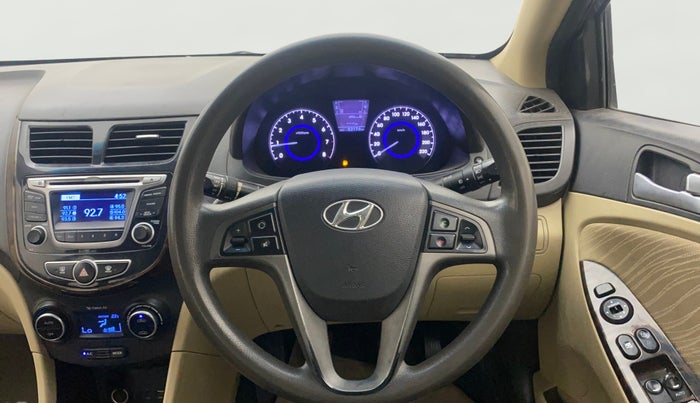 2015 Hyundai Verna FLUIDIC 4S 1.6 VTVT S(O), Petrol, Manual, 52,154 km, Steering Wheel Close Up