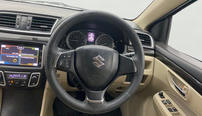 2017 Maruti Ciaz ALPHA 1.4 PETROL, Petrol, Manual, 81,573 km, Steering Wheel Close Up