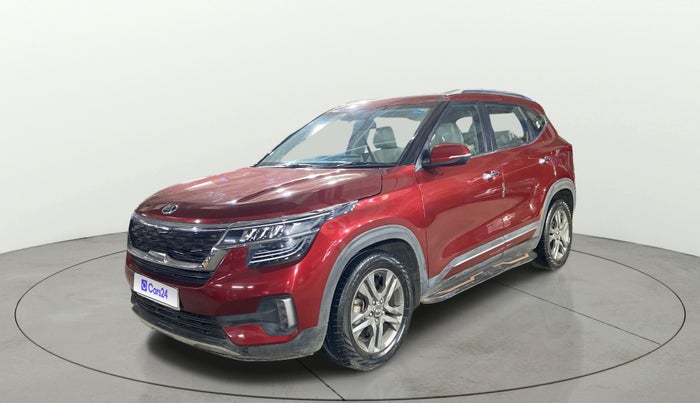 2020 KIA SELTOS HTX 1.5 PETROL, Petrol, Manual, 1,04,109 km, Left Front Diagonal