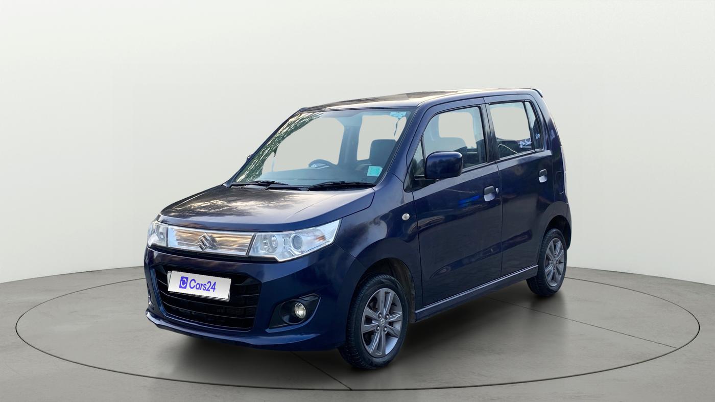 2017 Maruti Wagon R 1.0 VXI + (O) AMT, Petrol, Automatic, 76,352 km, Left Front Diagonal