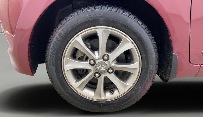 2015 Hyundai Grand i10 ASTA (O) 1.2 KAPPA VTVT, Petrol, Manual, 84,808 km, Left Front Wheel
