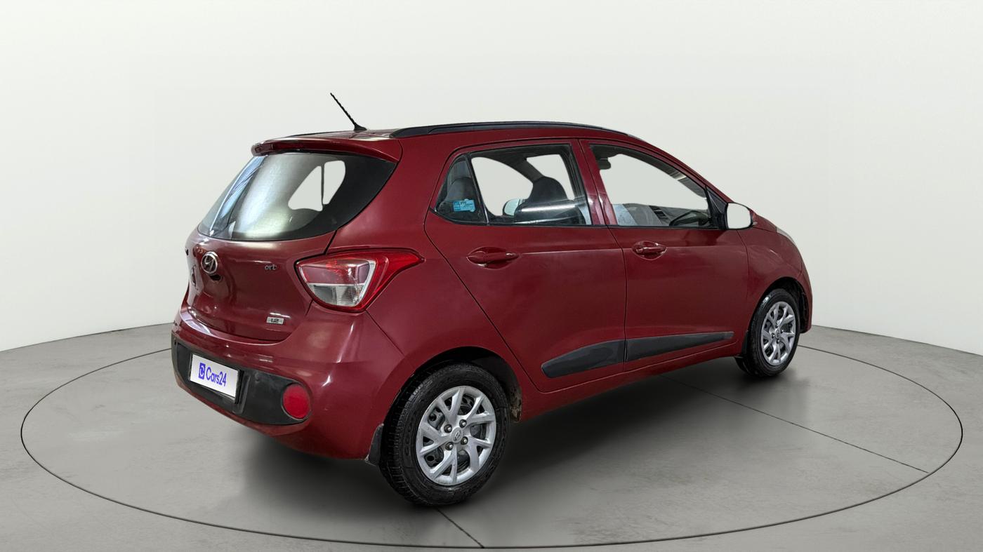 2017 Hyundai Grand i10 SPORTZ (O) 1.2 KAPPA VTVT, Petrol, Manual, 91,793 km, Right Back Diagonal