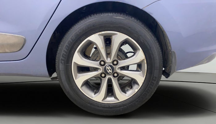 2015 Hyundai Xcent SX AT 1.2 (O), Petrol, Automatic, 80,603 km, Left Rear Wheel