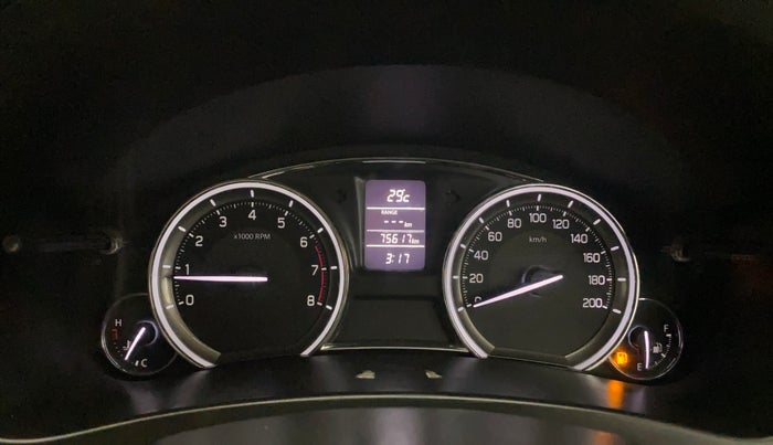 2017 Maruti Ciaz VXI+, Petrol, Manual, 75,690 km, Odometer Image