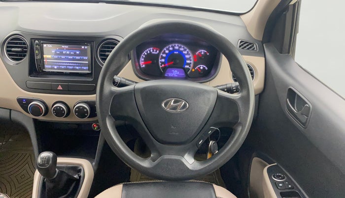 2017 Hyundai Grand i10 MAGNA 1.2 KAPPA VTVT, CNG, Manual, 55,274 km, Steering Wheel Close Up