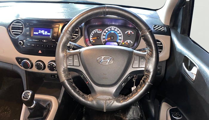 2016 Hyundai Grand i10 SPORTZ 1.2 KAPPA VTVT, Petrol, Manual, 34,118 km, Steering Wheel Close Up