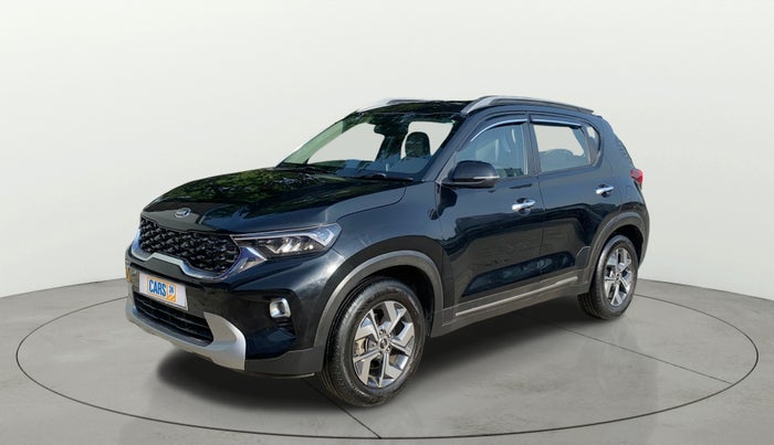2020 KIA SONET HTX PLUS 1.0 IMT, Petrol, Manual, 1,32,902 km, Left Front Diagonal
