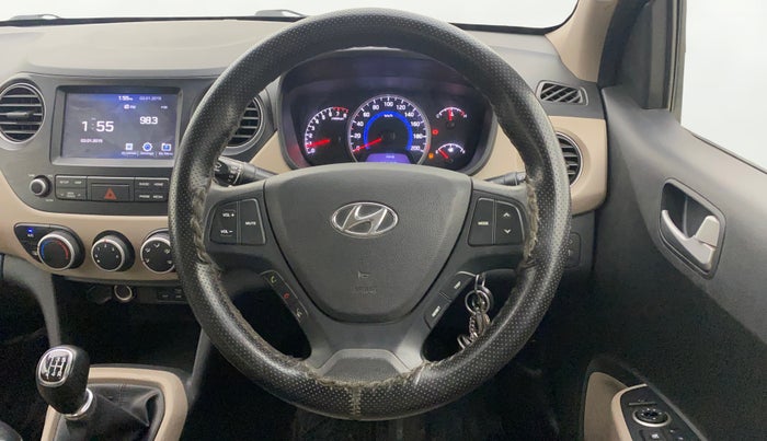 2018 Hyundai Grand i10 SPORTZ 1.2 KAPPA VTVT, Petrol, Manual, 69,319 km, Steering Wheel Close Up