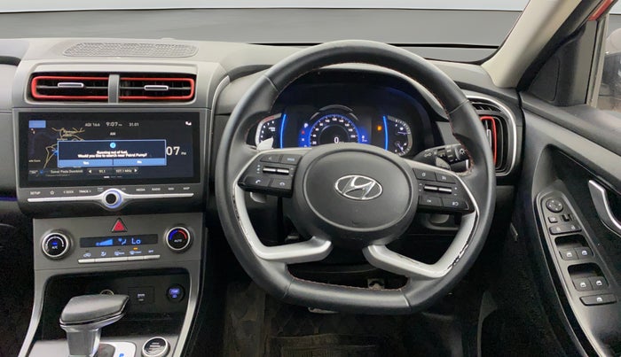 2020 Hyundai Creta SX (O) 1.4 TURBO DCT DUAL TONE, Petrol, Automatic, 65,875 km, Steering Wheel Close Up