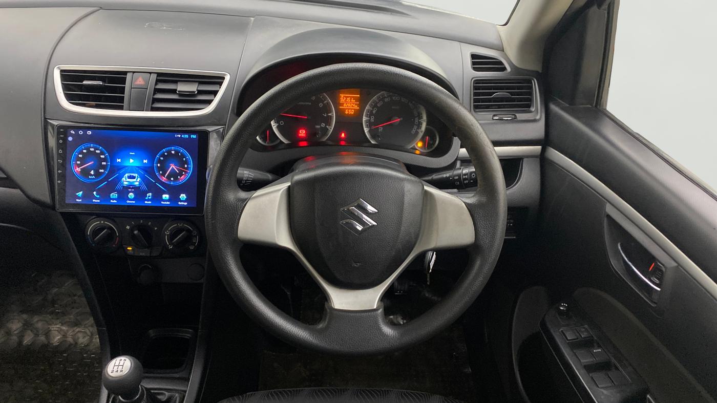 2013 Maruti Swift VXI, Petrol, Manual, 82,819 km, Steering Wheel Close Up
