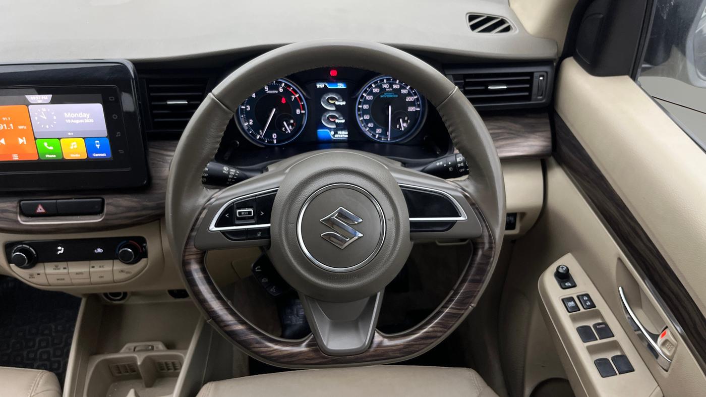 2021 Maruti Ertiga ZXI+ SHVS, Petrol, Manual, 43,146 km, Steering Wheel Close Up