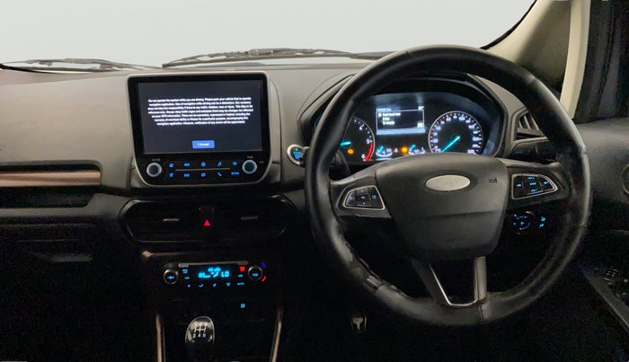 2019 Ford Ecosport TITANIUM 1.5L DIESEL, Diesel, Manual, 1,35,058 km, Steering Wheel Close Up