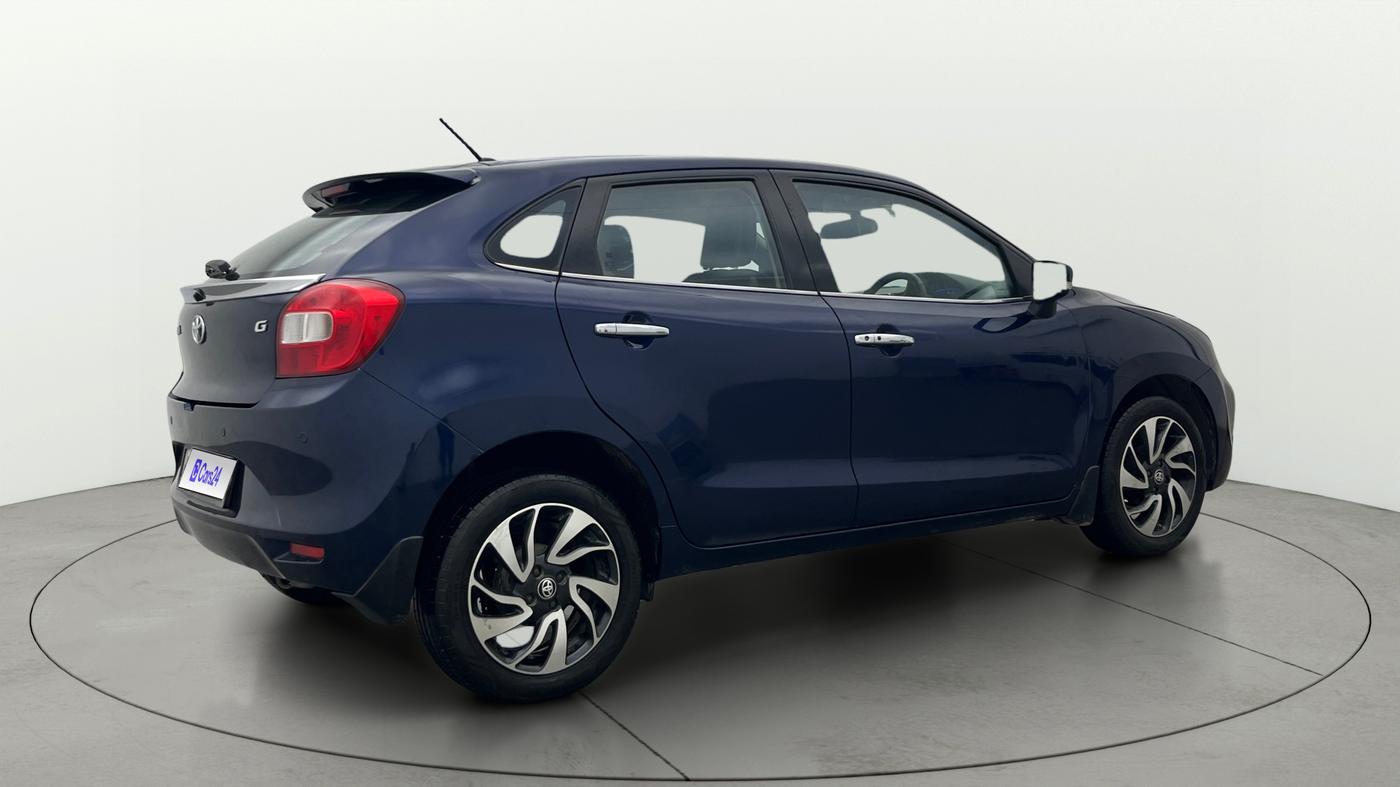 2019 Toyota Glanza G CVT, Petrol, Automatic, 1,05,461 km, Right Back Diagonal