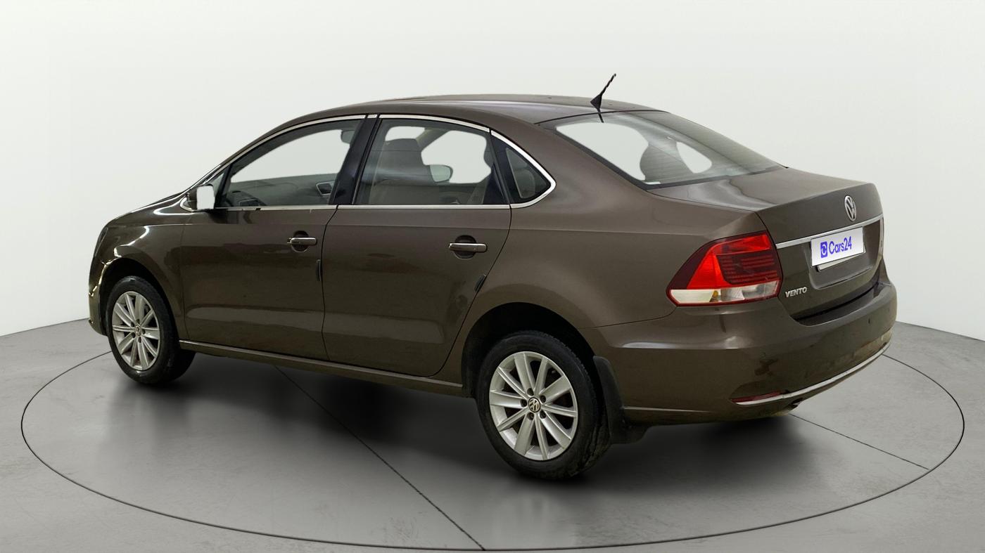2015 Volkswagen Vento HIGHLINE 1.6 MPI, Petrol, Manual, 51,304 km, Left Back Diagonal