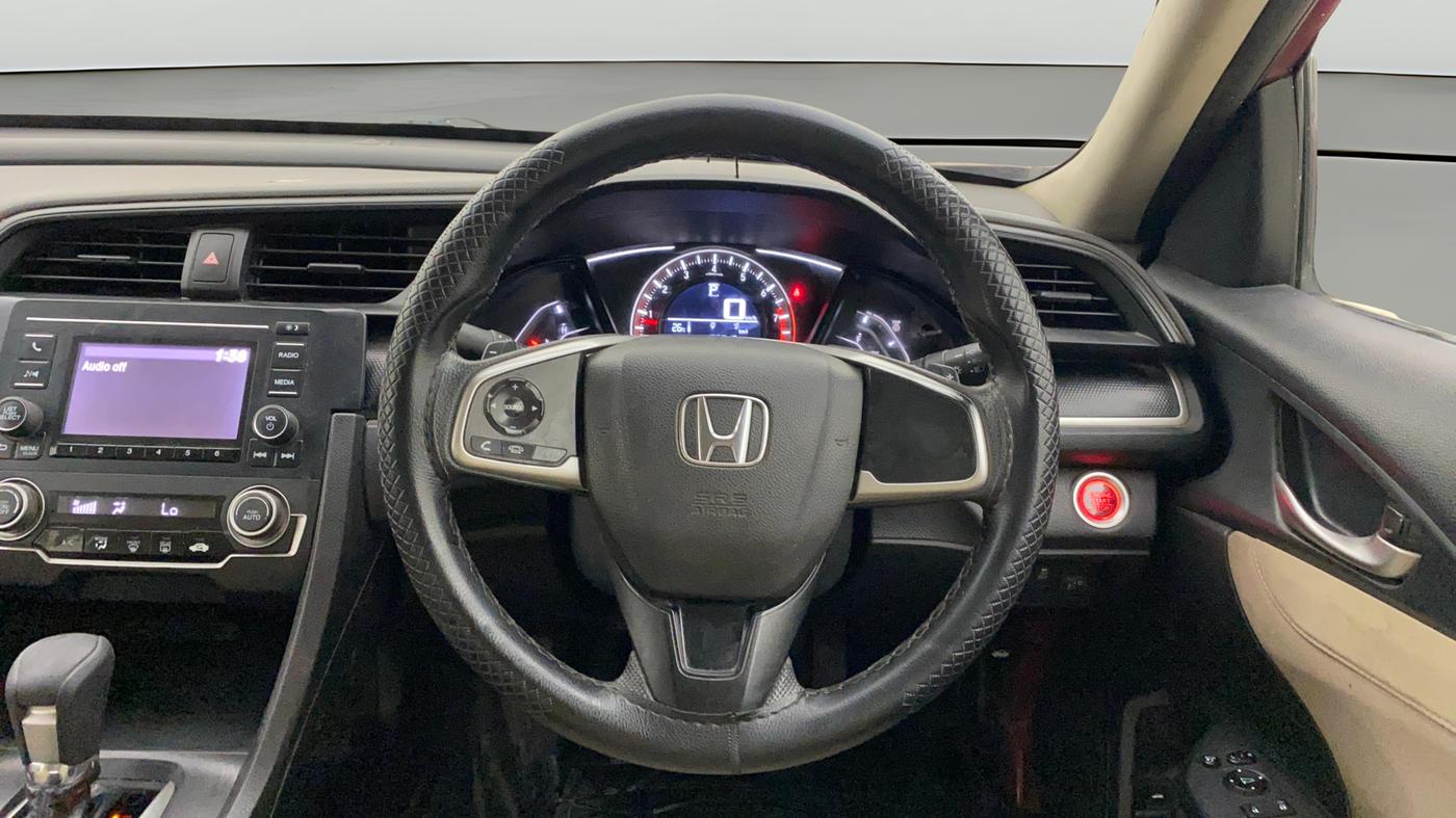 2019 Honda Civic 1.8L I-VTEC V CVT, Petrol, Automatic, 1,05,057 km, Steering Wheel Close Up