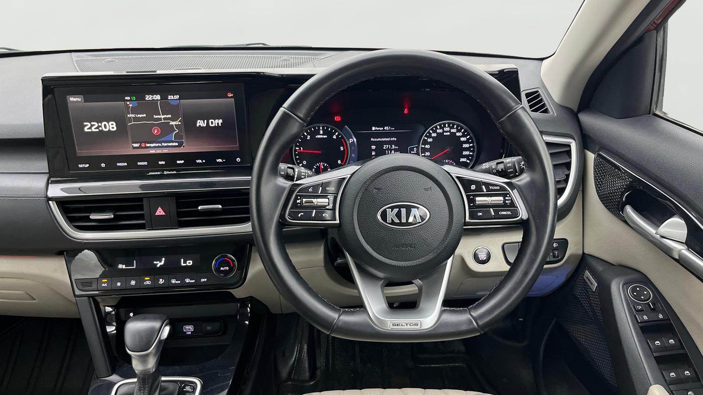 2020 KIA SELTOS HTX PLUS AT1.5 DIESEL, Diesel, Automatic, 72,768 km, Steering Wheel Close Up