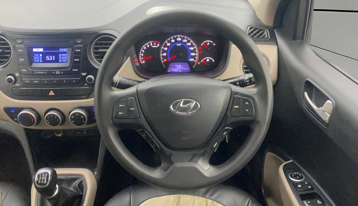2016 Hyundai Grand i10 SPORTZ 1.2 KAPPA VTVT, Petrol, Manual, 44,611 km, Steering Wheel Close Up