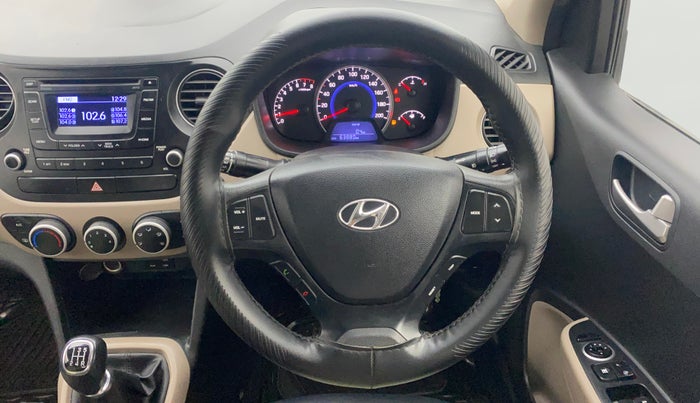 2016 Hyundai Grand i10 SPORTZ 1.2 KAPPA VTVT, Petrol, Manual, 63,843 km, Steering Wheel Close Up