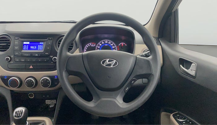 2015 Hyundai Grand i10 SPORTZ 1.2 KAPPA VTVT, Petrol, Manual, 5,592 km, Steering Wheel Close Up