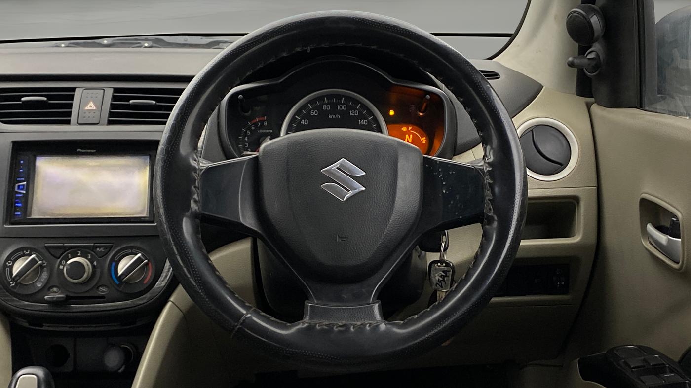 2015 Maruti Celerio VXI AMT, Petrol, Automatic, 1,15,381 km, Steering Wheel Close Up