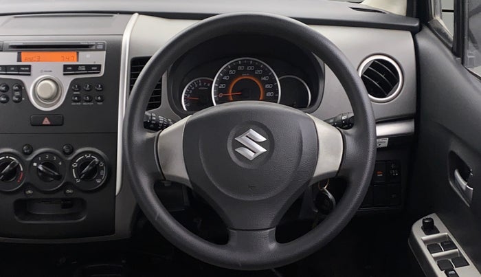 2012 Maruti Wagon R 1.0 VXI, Petrol, Manual, 35,921 km, Steering Wheel Close Up