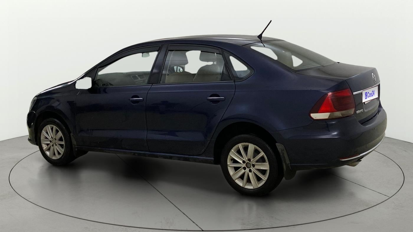 2015 Volkswagen Vento 1.2 TSI HIGHLINE PLUS AT, Petrol, Automatic, 50,563 km, Left Back Diagonal
