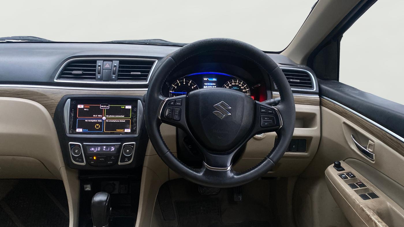 2019 Maruti Ciaz ALPHA  AT 1.5 SHVS PETROL, Petrol, Automatic, 52,089 km, Steering Wheel Close Up
