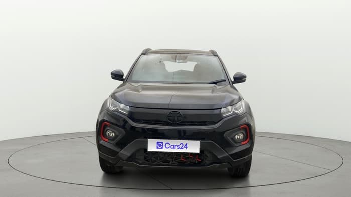 2023 Tata NEXON XZA PLUS LUX SUNROOF RED DARK PETROL, Petrol, Automatic, 28,232 km, Front