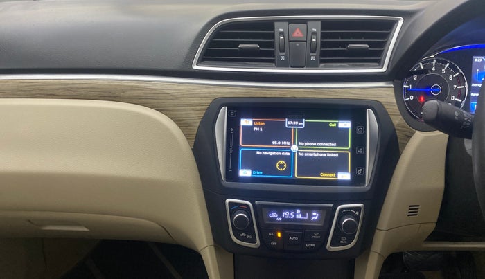 2019 Maruti Ciaz ALPHA  AT 1.5 SHVS PETROL, Petrol, Automatic, 55,677 km, Air Conditioner