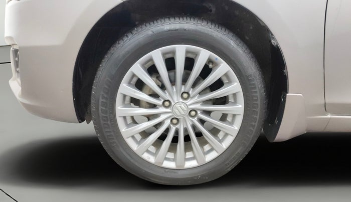 2017 Maruti Ciaz ALPHA 1.4 PETROL, Petrol, Manual, 83,518 km, Left Front Wheel