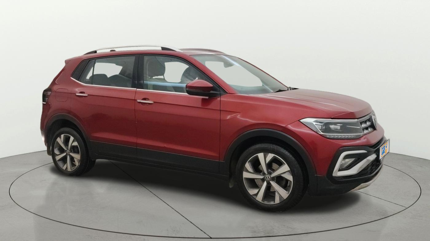 2022 Volkswagen TAIGUN TOPLINE 1.0 TSI MT, Petrol, Manual, 76,831 km, Right Front Diagonal