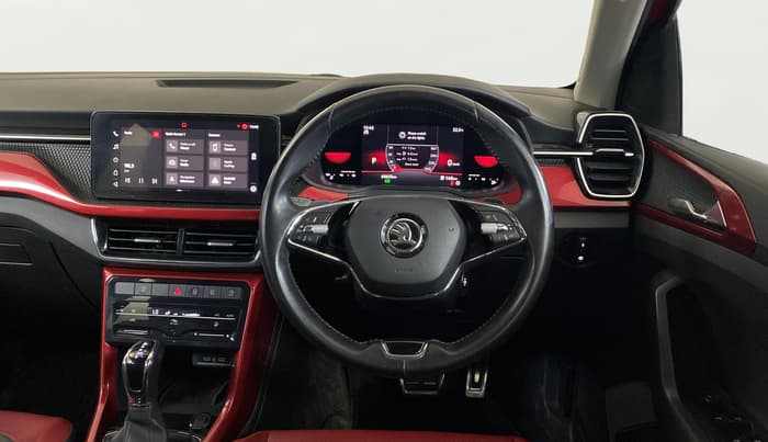 2022 Skoda KUSHAQ MONTE CARLO 1.5L TSI DSG, Petrol, Automatic, 63,620 km, Steering Wheel Close Up