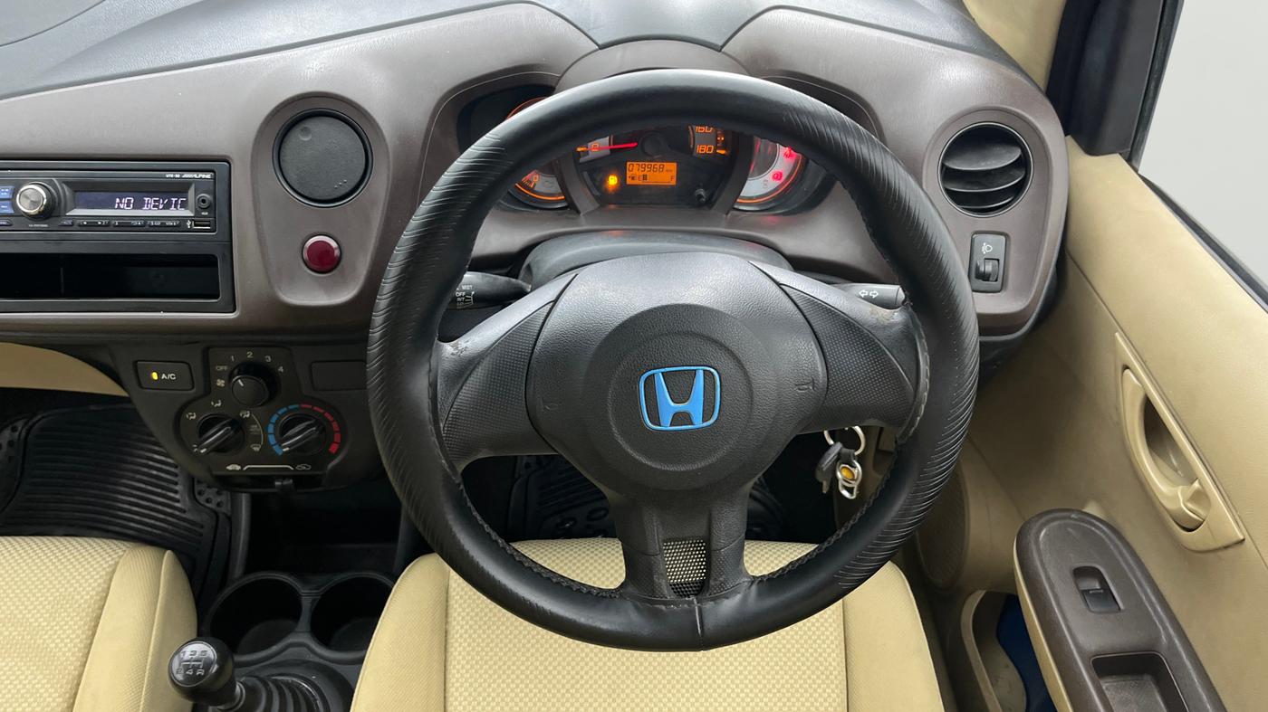 2013 Honda Brio EX MT, Petrol, Manual, 79,967 km, Steering Wheel Close Up