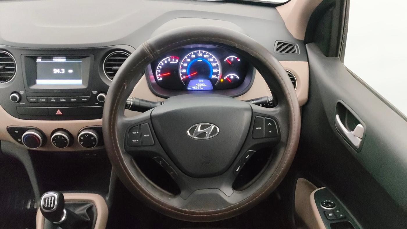 2017 Hyundai Grand i10 SPORTZ 1.2 KAPPA VTVT, Petrol, Manual, 46,673 km, Steering Wheel Close Up